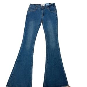AC FOR AG Raw Hem Flare Bell Bottom Jeans Size 28